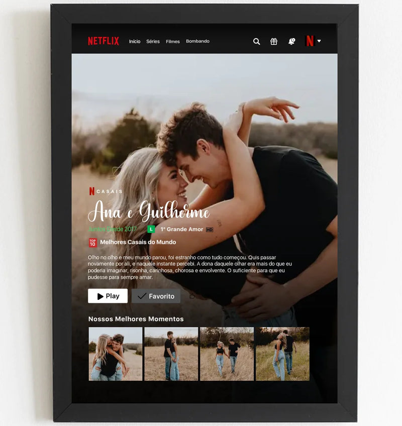 Box LoveFlix Premium + Quadro