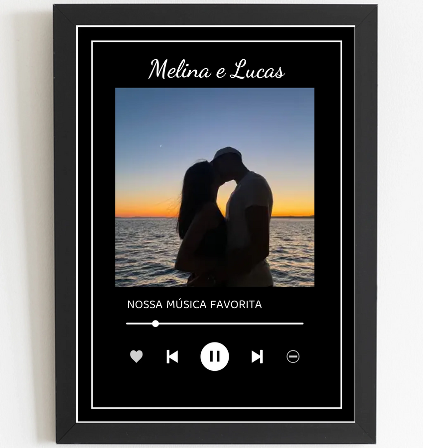 Modelo Spotify Preto - Arte Digital