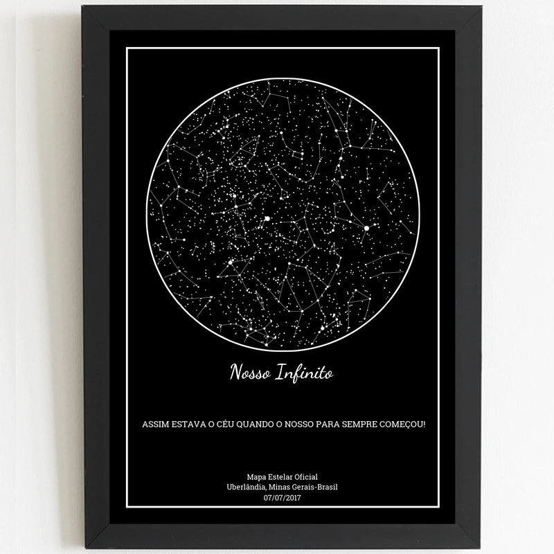 Mapa Estelar Preto