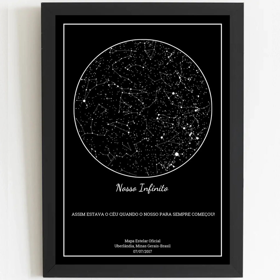 Mapa Estelar Preto
