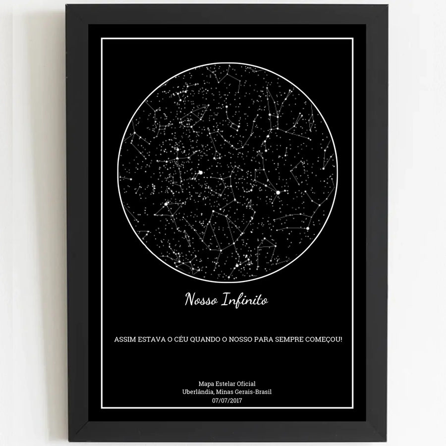 Mapa Estelar Preto